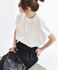 quaranciel/quaranciel:〈洗濯機可能〉ライト ポンチ コンパクト フレンチスリーブ TEE/508066103