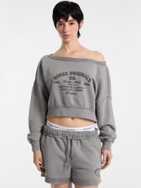 GUESS/ゲス GUESS GUESS Originals Boat Neck Distressed Sweatshirt/508066207