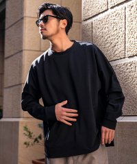 CavariA/キャバリア CavariA CavariA クルーネック パネルサイドスリットロンTEE 長袖Tシャツ/508066653