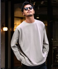 CavariA/キャバリア CavariA CavariA クルーネック パネルサイドスリットロンTEE 長袖Tシャツ/508066653