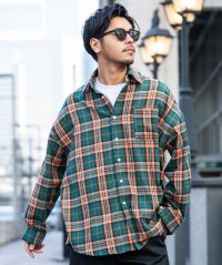 CavariA/キャバリア CavariA CavariA チェックルーズシルエット長袖シャツ/508066659