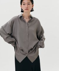 NICE CLAUP/OLIVE des OLIVE OUTLET/【LARUTA】とろみドルマンミドルシャツ/508066680