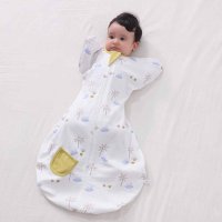 shoppinggo/ショッピングゴー shoppinggo おくるみ スリーパー 新生児 赤ちゃん 睡眠 夜泣き対策き 出産祝い モロー反射 寝かしつけ 退院 夏用 ベビー服 手が/508066773