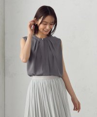 COMME CA ISM /ノースリーブタックブラウス/508023705