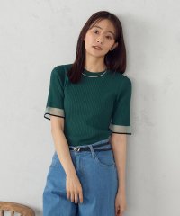 COMME CA ISM /袖口シアーリブニット/508023708