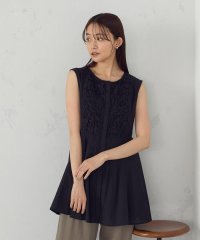 COMME CA ISM /インドコットン　スモッキング ノースリーブブラウス/508023713