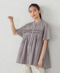 COMME CA ISM /インドコットン　ピンタックブラウス/508023714