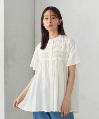 COMME CA ISM /インドコットン　ピンタックブラウス/508023714