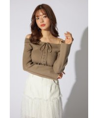 rienda/manywayオフショルニットトップス/508058705