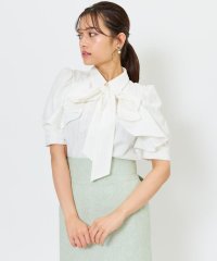 AND COUTURE/ビジューボタンストライプフリルブラウス/508058732