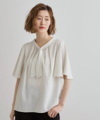 grove/【華やか】パール調ピン付きボウタイブラウス/508065761