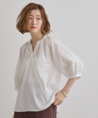 grove/【夏に嬉しい機能付き】ランタンスリーブシャツブラウス/508065762