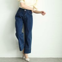 Sawa a la mode/サワアラモード Sawa a la mode 美脚見えなセミワイドストレートデニムパンツ/508067403