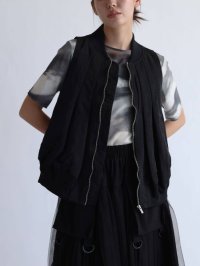 LASUD/ラシュッド LASUD MICALLE MICALLE MA－1タックデザインベスト/508067653