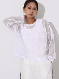 SCOTCLUB/スコットクラブ SCOTCLUB ビッグロゴメッシュニット/508067655