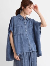 CLOVE/クローブ CLOVE ドッキングデザインテンセルデニムシャツ/508067657
