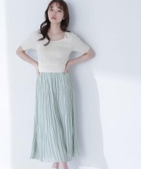NATURAL BEAUTY BASIC/コルセットライクドッキングニットワンピース/508067671