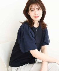 OFUON/ボリュームスリーブカットソー/接触冷感/洗える/WEB限定サイズあり/508068871
