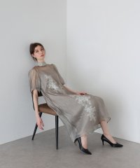 J by blue/ジェーバイブルー J by blue 《結婚式 パーティー 二次会》インナー付きバックリボンジャガードドレス/504575003