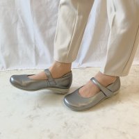 BLANC / BLEU/ブランブルー blanc/bleu 大きめサイズ【日本製】【本革】【3E幅】ふかふかインソール メリージェーン ストラップパンプス/507113231