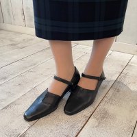 BLANC / BLEU/ブランブルー blanc/bleu 【日本製】【本革】【軽量】【3E幅】ふかふかインソール 2wayストラップ パンプス/507113333