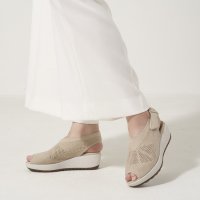 fitfit/厚底シアーニットサンダル/508061844