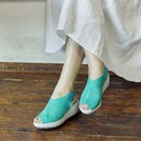 fitfit/厚底シアーニットサンダル/508061844
