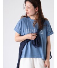 Lugnoncure/ピグメント加工グリッタープリントTシャツ/508070000