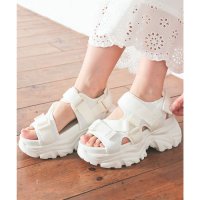 Honeys/ハニーズ Honeys 厚底スポーツサンダル サンダル 靴 シューズ スポーツサンダル 厚底サンダル 厚底 プラットフォーム 調節可能 ベーシックカラー レディ/508070166