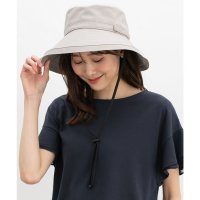 Honeys/ハニーズ Honeys 洗える折りたたみつば広帽 帽子 つば広帽 UVカット ポケッタブル サイズ調整 綿100% ツイル 手洗い 無地 ひも取り外し可 レディ/508070170