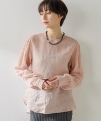 Whim Gazette/クルーネックラミーブラウス/508070197