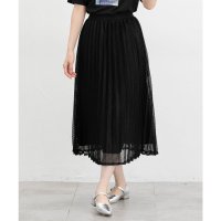 Honeys/ハニーズ Honeys メッシュプリーツスカート ボトムス スカート ロングスカート ロング丈 プリーツスカート メッシュ素材 アコーディオンプリーツ加工 レデ/508070202