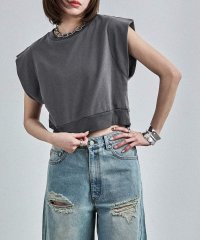 Fashion Letter/ファッションレター Fashion Letter 【セットアップ】フレンチスリーブ スウェットプルオーバー/508070499