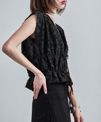 Fashion Letter/ファッションレター Fashion Letter フリンジジャガード フロントリボンブラウス/508070502