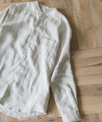 URBAN RESEARCH DOORS/『XLサイズ/WEB限定』シルケットリネンバンドカラーロングスリーブシャツ/508070883
