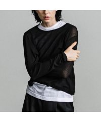 IHATOV/イーハトーブ IHATOV IHATOV 2枚組カットソー Sheer layered Tshirt IH07－7P－82208/508075228