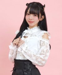 Secret Honey/シークレットハニー Secret Honey ビスチェ風肩開きレース袖ブラウス/508076106
