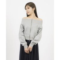 STYLEBLOCK/スタイルブロック STYLEBLOCK スウェットWジップオフショルトップス/508076170