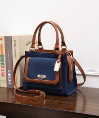 MERCURYDUO（BAG）/マーキュリーデュオ MERCURYDUO デニムコンビ フラップハンドバッグ/508076282
