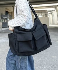 shopnikoniko/ショップニコニコ ShopNikoNiko マルチポケット キャンバス ショルダーバッグ【即納】 A4サイズ マザーズバッグ 旅行バッグ トラベルバッグ カバン/508076362