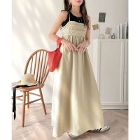 Classical Elf/クラシカルエルフ Classical Elf 360度大人可愛い♪フロントギャザーバックリボンデザインキャミワンピース(Aライン)/508076467
