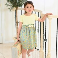 Catherine Cottage/キャサリンコテージ Catherine Cottage 半袖リボンドッキングワンピース/503506343
