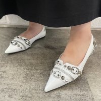 Jeffrey Campbell/ジェフリーキャンベル Jeffrey Campbell スタッズフラットパンプス/507033704