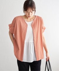 ikka/シアサッカー2WAY袖タックプルオーバー/507970000