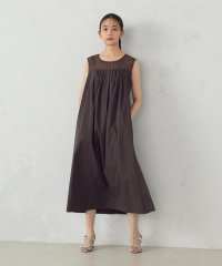COMME CA ISM /コットンナイロンストレッチタイプライター　ノースリーブワンピース/508023681
