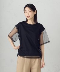 COMME CA ISM /チュールレイヤード ドロストTシャツ/508023703