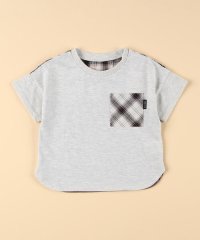 COMME CA ISM KIDS/ワッシャーチェック使い 半袖Tシャツ(ベビーサイズ)/508023729