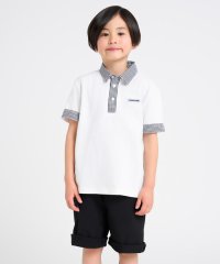 COMME CA ISM KIDS/ギンガムチェック使い 半袖ポロシャツ/508023768