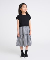 COMME CA ISM KIDS/ギンガムチェック フレンチスリーブ ワンピース/508023770