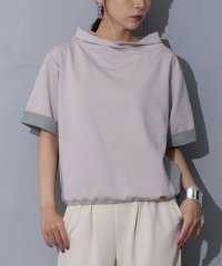 NICOLE white/異素材半袖プルオーバー/508067544